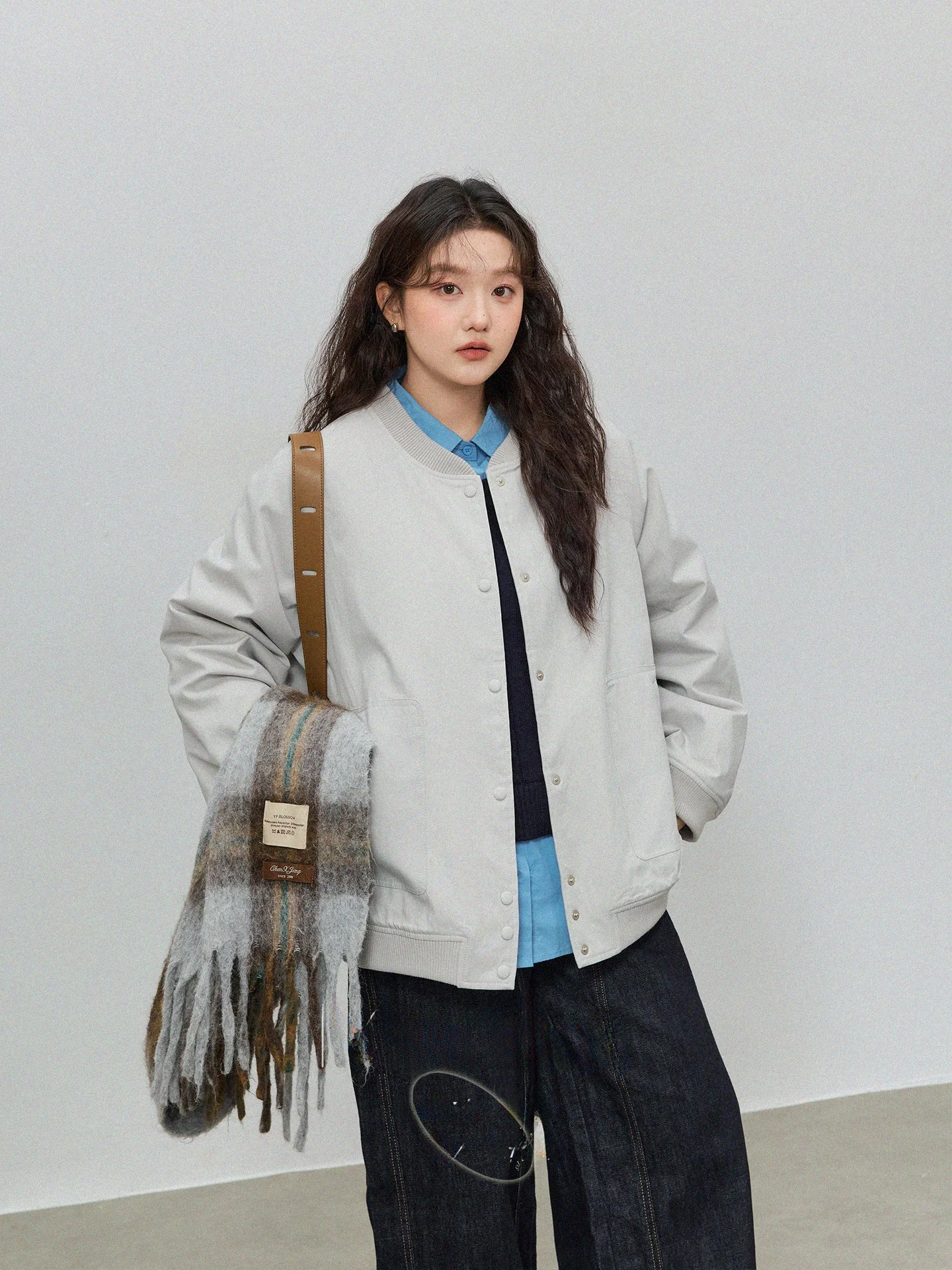 

Женское повседневное теплое пальто больших размеров для работы и отдыха, свободный кардиган из полиэстера с длинными рукавами, с высокой талией, зимнее