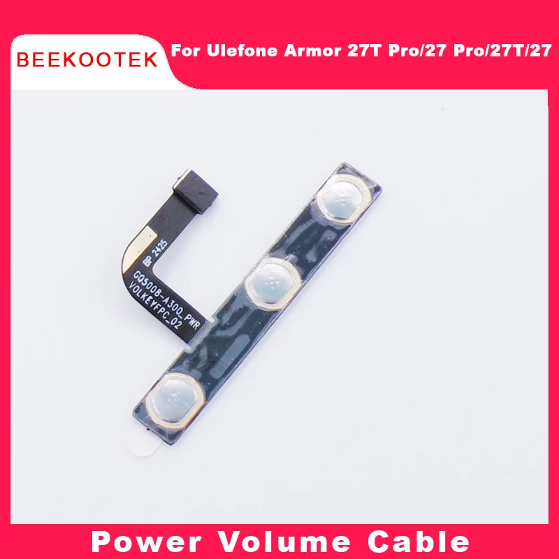 New Original Ulefone Armor 27T Pro Armor 27 Pro Power on/Off+Volume Button Key FPC Cable flex FPC For Ulefone Armor 27T Phone