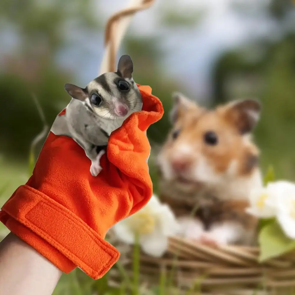 

Anti-bite Gloves Absorbent Keep Warm Pet Grooming Mitt Small Animals Bonding Mitten For Sugar Glider Hamster Hedgehog Pet Supply