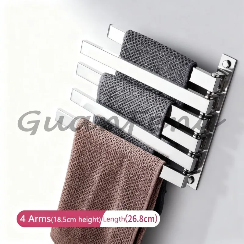 304 stainless steel foldable towel rack removable