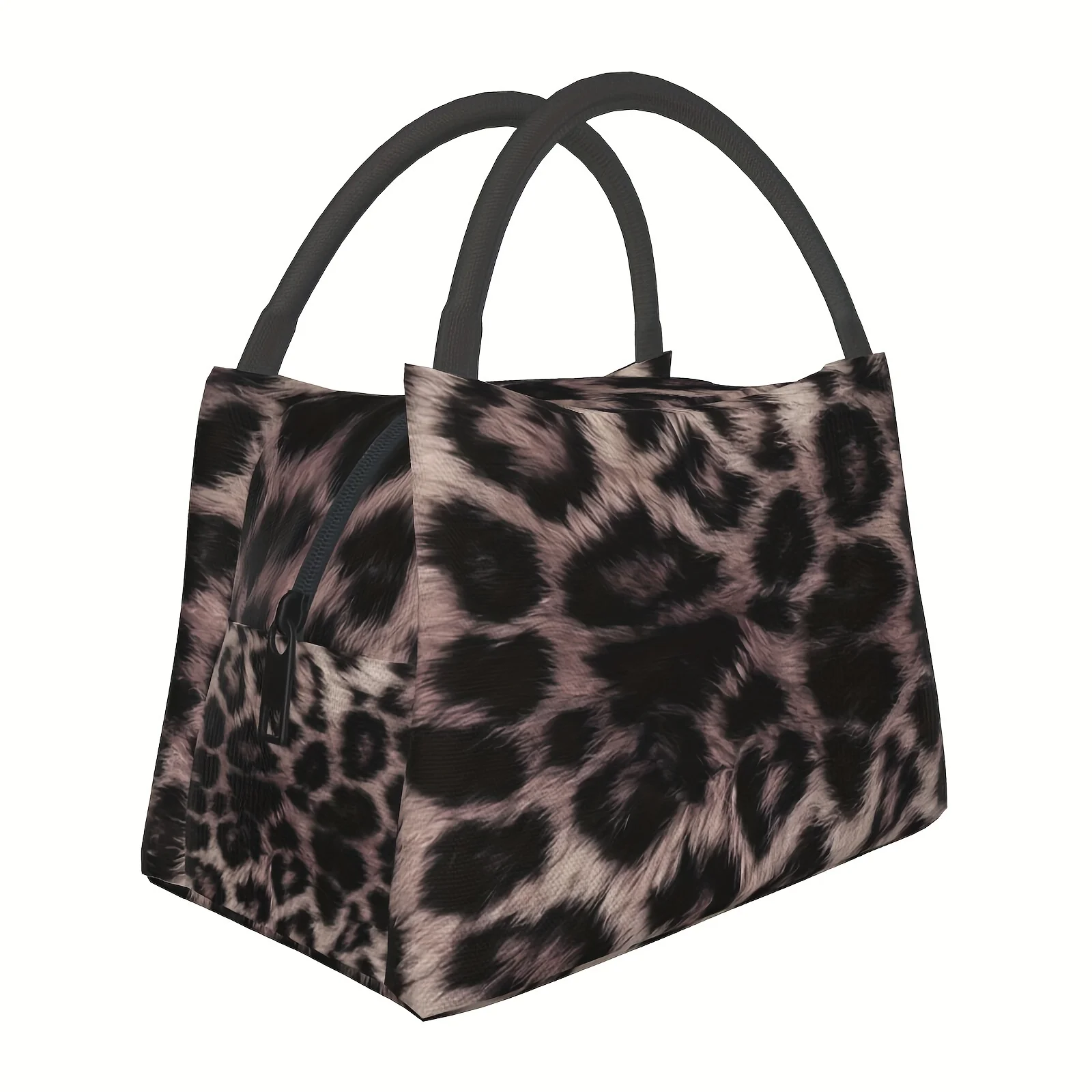 

1pc Leopard Pattern, Portable Reusable Cooler Bag, Cooler Bag, Insulated Lunch Bag For Camping Picnic Beach Essentials
