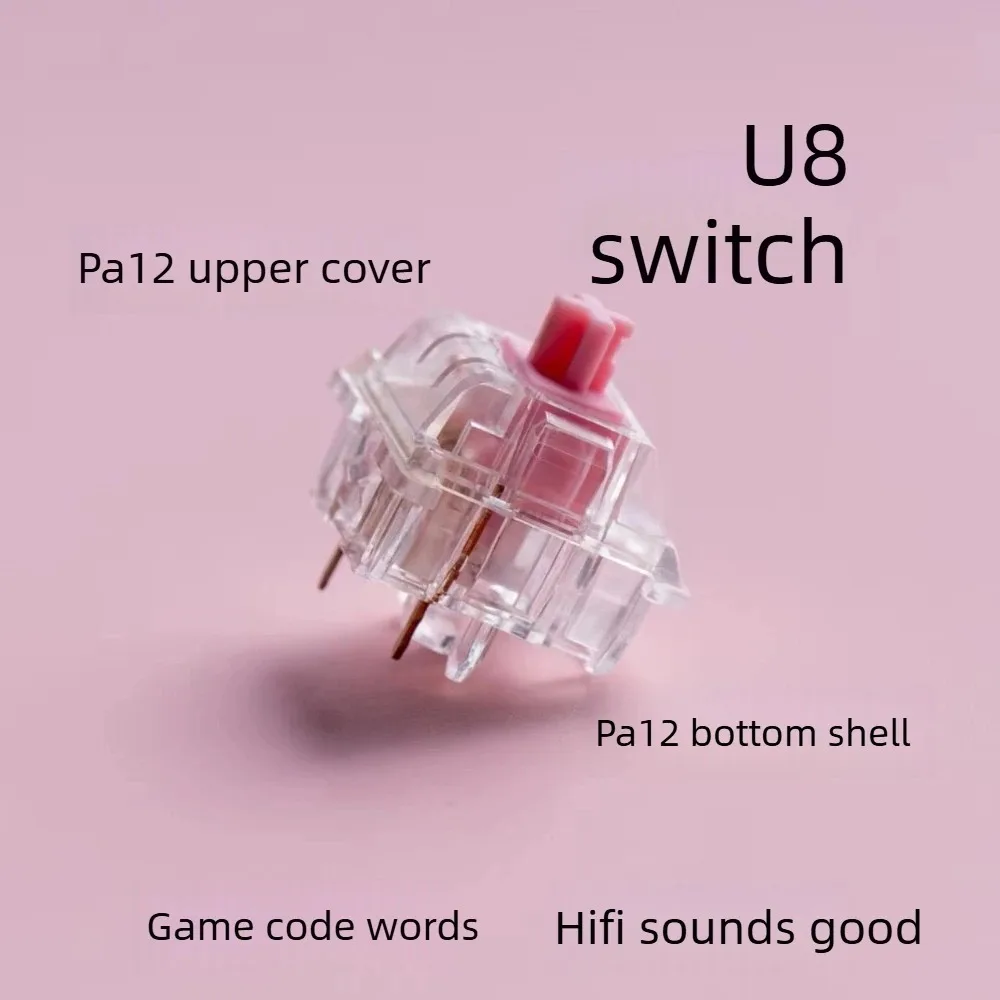 MZ Y2X Linear Switch Deep Thocky HIFI Sound Factory Lubed Transparent PA12 Case 5 Pin 32g/40g/48g/53g for Mechanical Keyboard