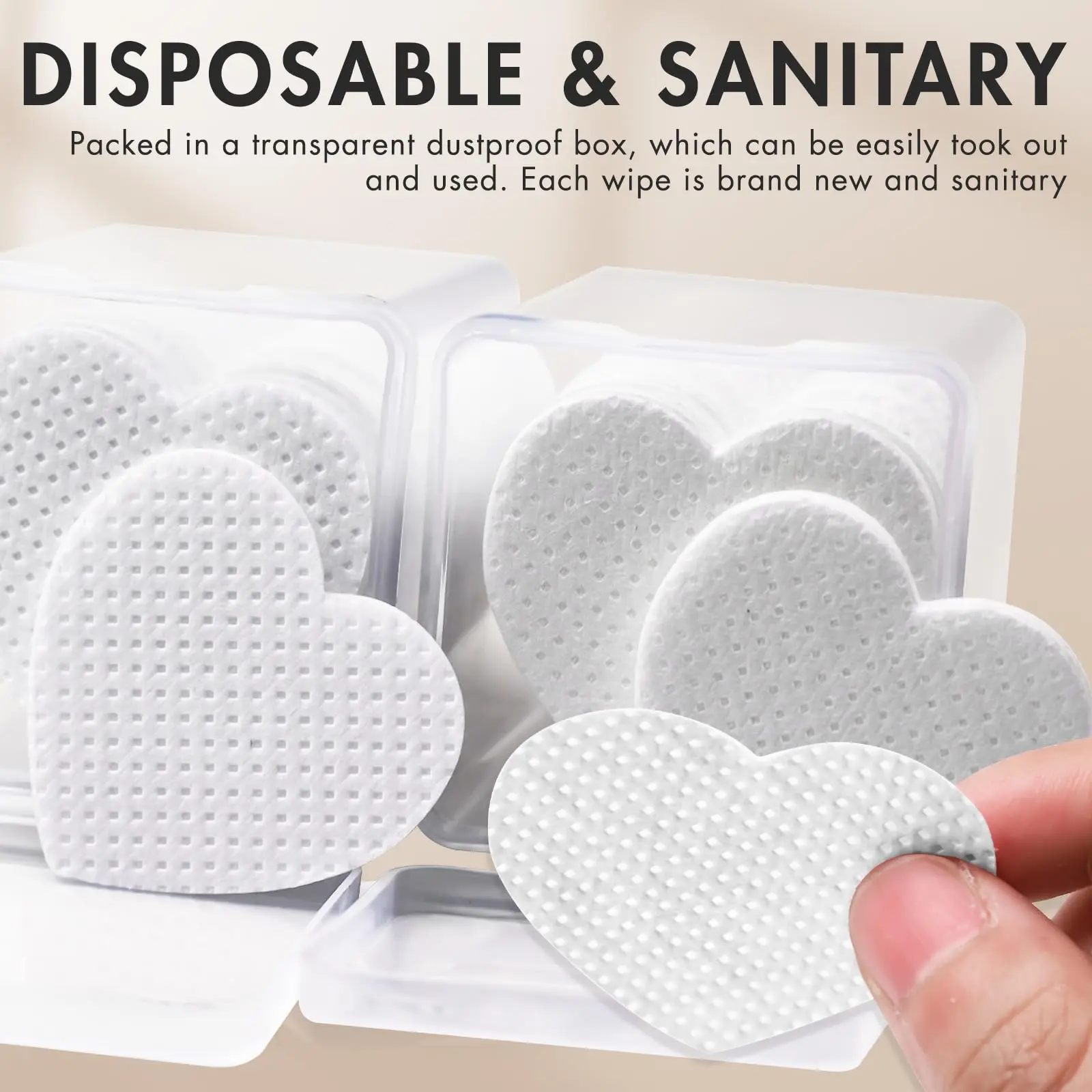 200 pièces/ensemble Extension de cils tissu dissolvant de vernis à ongles Gel tampons de coton sans peluches lingettes à ongles colle lingettes nettoyant tissu Non-tissé