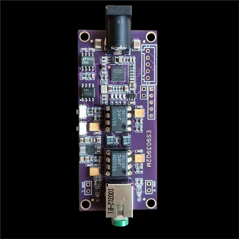 A25P ES9039Q2M Decoding Board I2S Input Asynchronous USB Module ES9039 Can Be Paired With An Italian Interface 5532 OP AMP