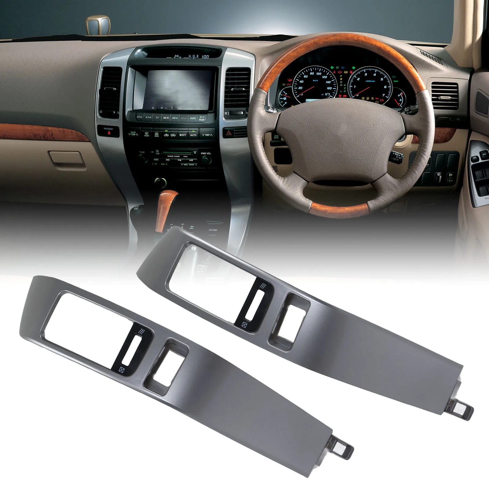 

for 55474 60040 Center Dash Air Vent Panel Frame Decoration Trim 55474 60040 Replacement for 2003‑2009