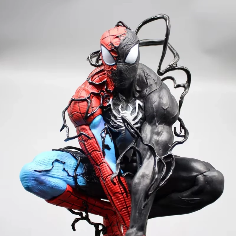 

HOT Venom Symbiote Anime Figure Spider Man Venom Figurine With Light Pvc Desk Decor Statue Model Doll Collection Toy Gifts