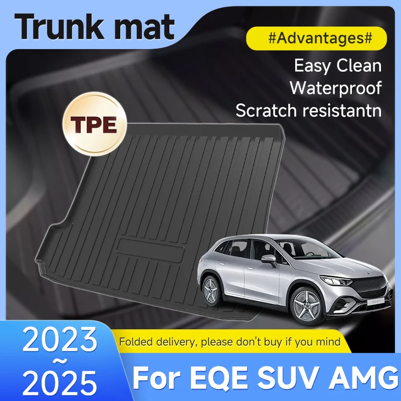 

Upgraded TPE Material Trunk Mats For Mercedes-Benz EQE SUV AMG 350 X294 2023 2024 2025 Liner Cushion Storage Pad Car Accessories