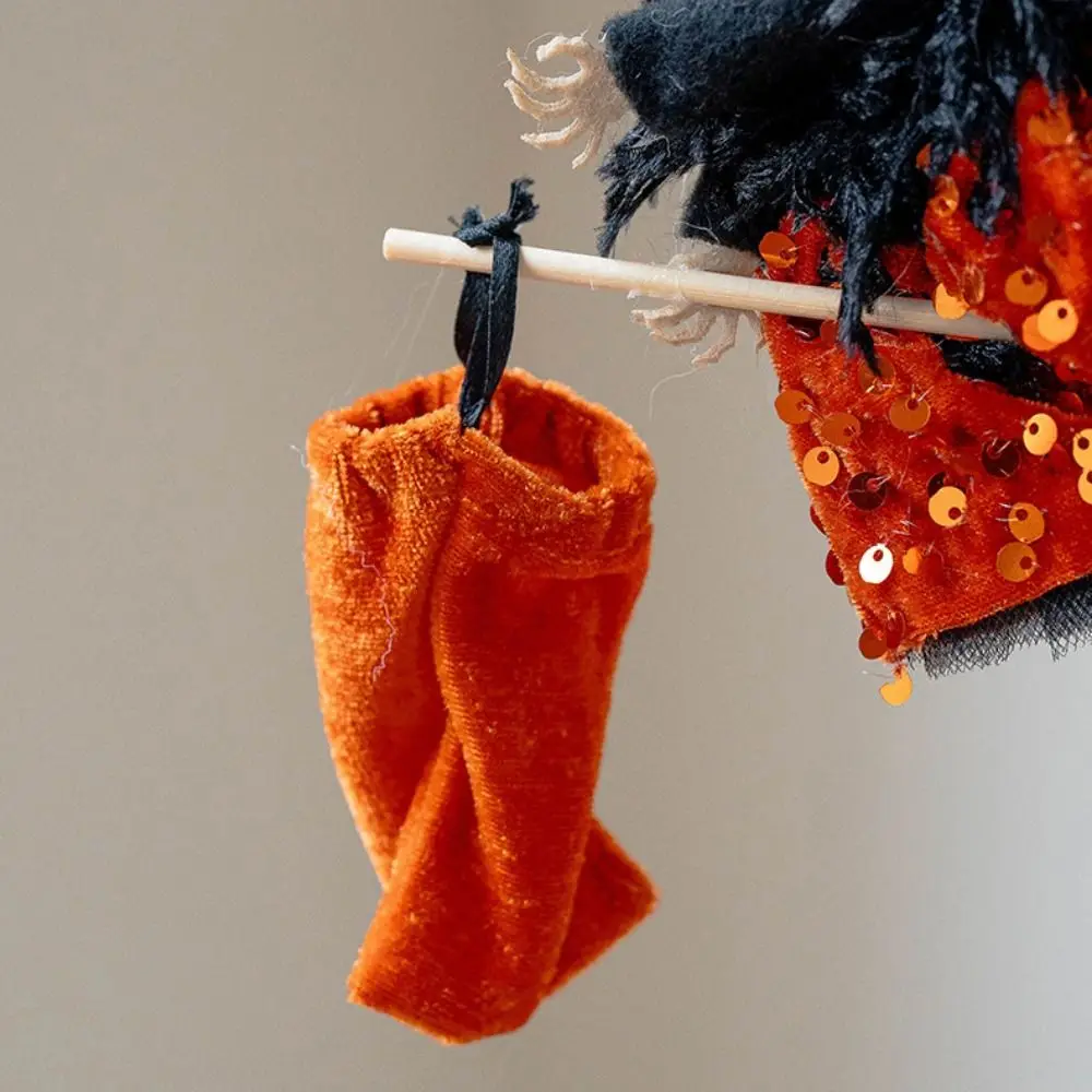 

Multicolor Halloween Hanging Decoration Riding a Broomstick Witch Scene Dress Up Drop Ornament Cartoon Pumpkin Ghost