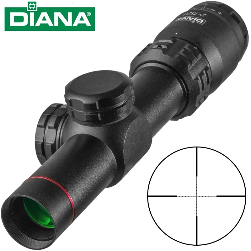 

2-7x20 HD Riflescope Mil Dot Reticle Sight Rifle Scope Sniper Hunting Scopes Tactical Rifle Scope Airsoft Air Guns