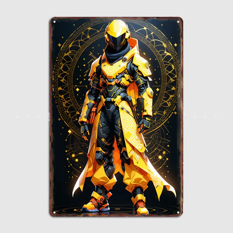 The Escort Cyborg - ES 1 Protector Poster Metal Sign Bedroom Indoor Outdoor Home Decor Bar Custom Posters Wall Room Decorations