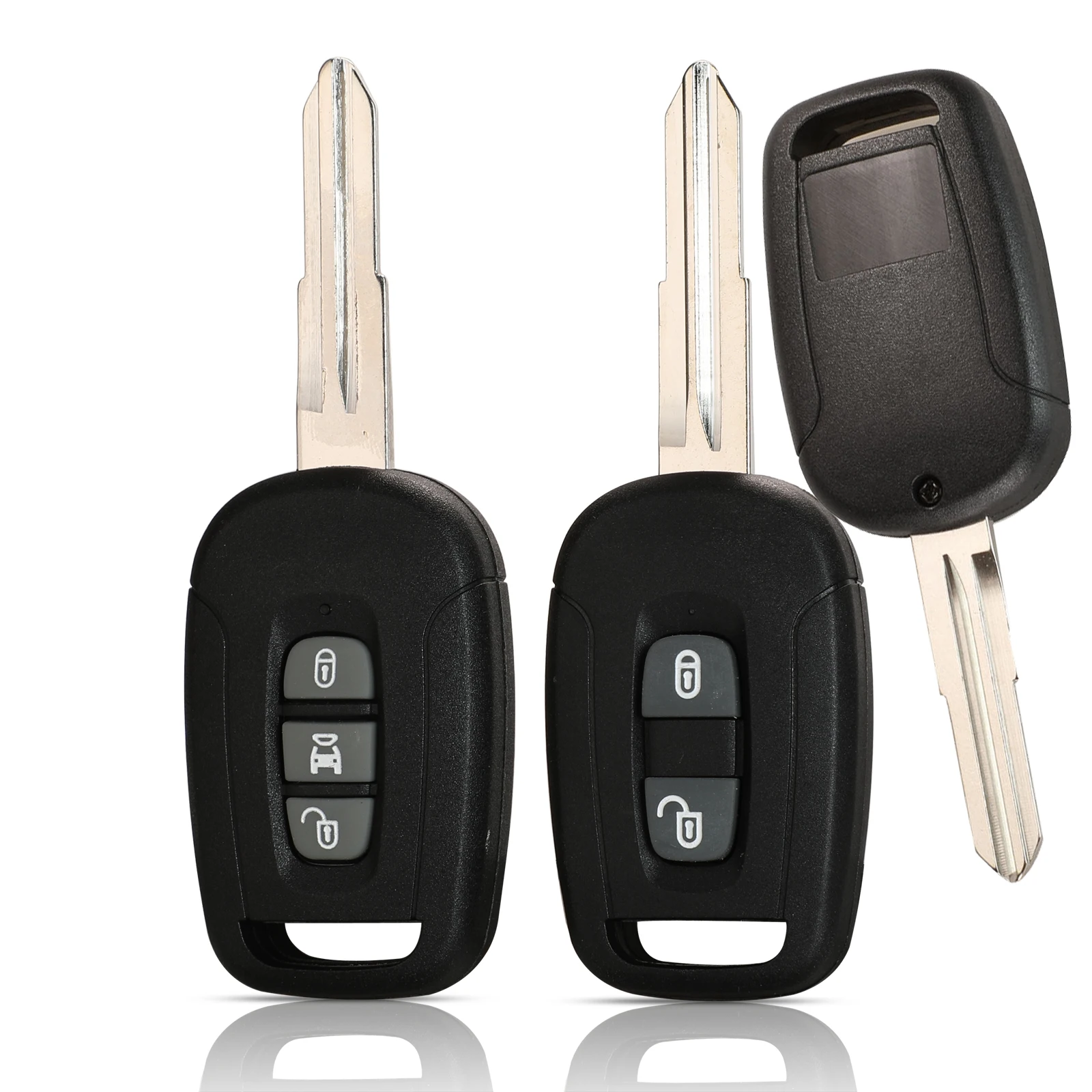 

Корпус для дистанционного ключа Jingyuqin для Chevrolet Captiva, Holden, 5/7/2/3 кнопки, с необработанным ключом-заготовкой, чехол-брелок, запчасть