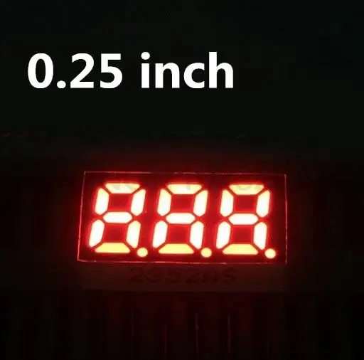 20PCS 0.25 inch RED/Blue/GREEN/WHITE 7 Segment display 0.25" LED Display 3 Bit Digital Tube Series Voltage Panel