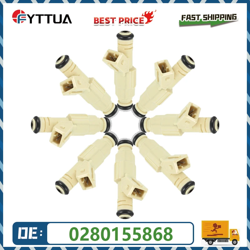 4/6/8pcs Fuel injector 0280155868 For Ford Buick Holden Chevrolet GM V8 LS1 LT1 5.0 5.7 L 377cc 380cc 0 280 155 868