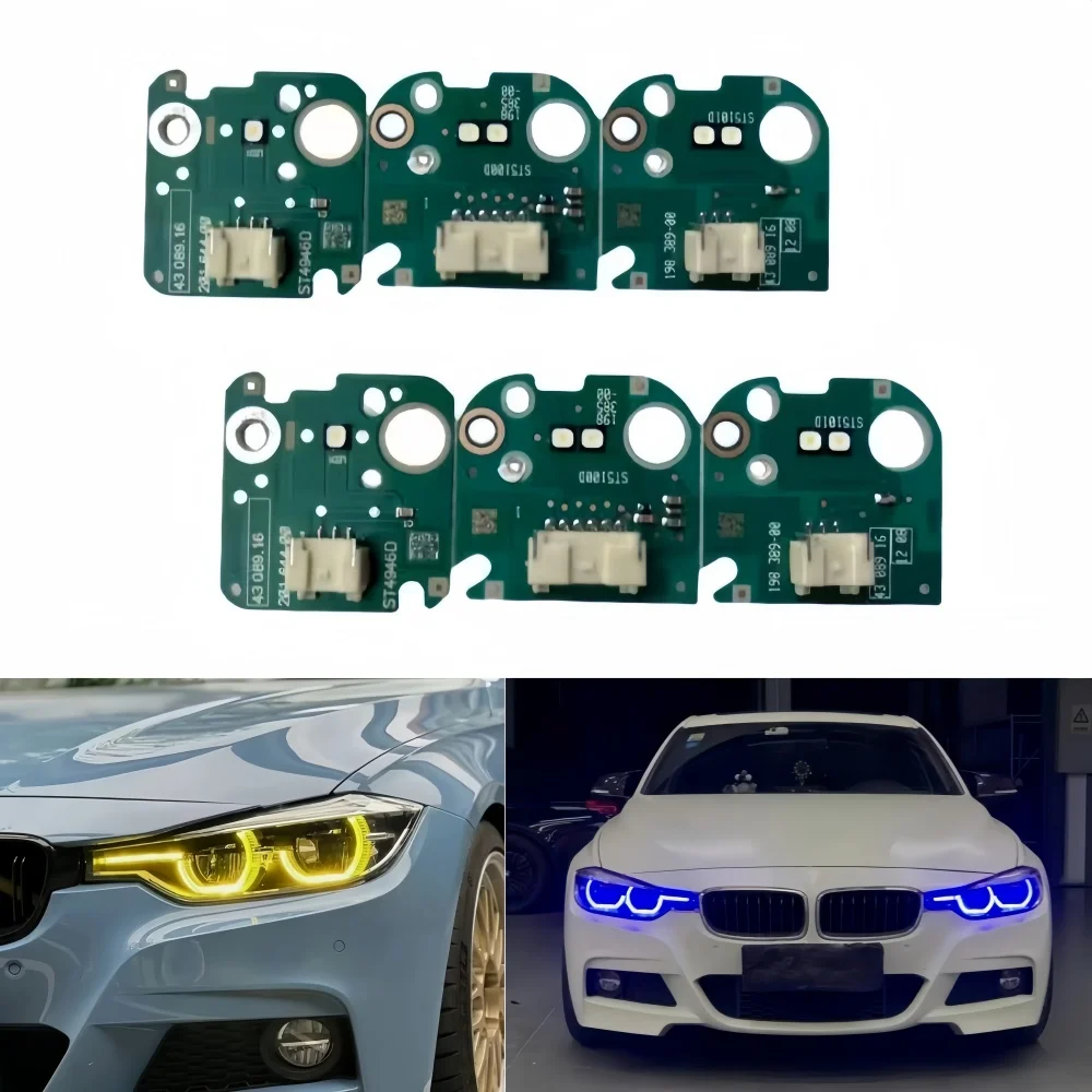 

Yellow Blue Red Angel Eyes DRL Modules For BMW 3 Series F30 F31 F35 LCI 2016-2018 Daytime Running Lights 63117419610 63117419615