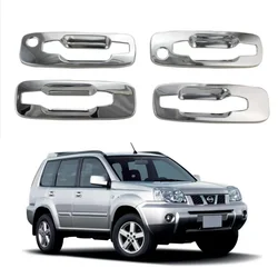 Fit For Nissan X-trail T30 2002-2007 Chrome Door handle Cover Bowl Trims Full Set Car Styling