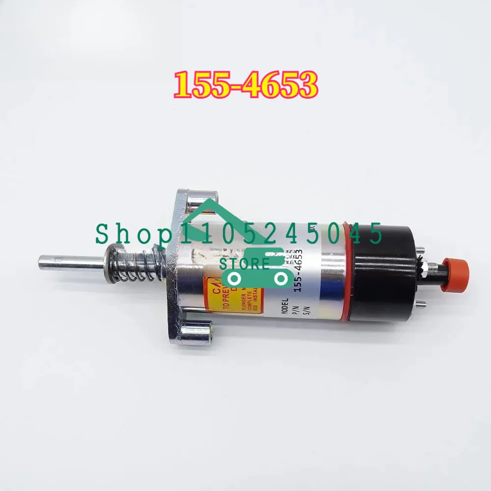 24V Stop Shutoff Solenoid 155-4653 for E330B E330C E330 973C