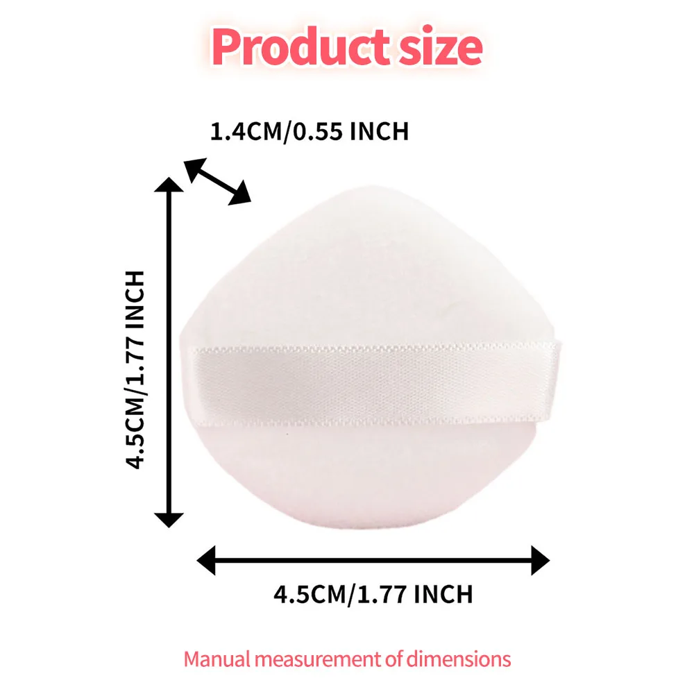 4/10pcs Velvet Powder Puff Soft Wedge Makeup Pad For Makeup Loose Powder Sponge Makeup Tool