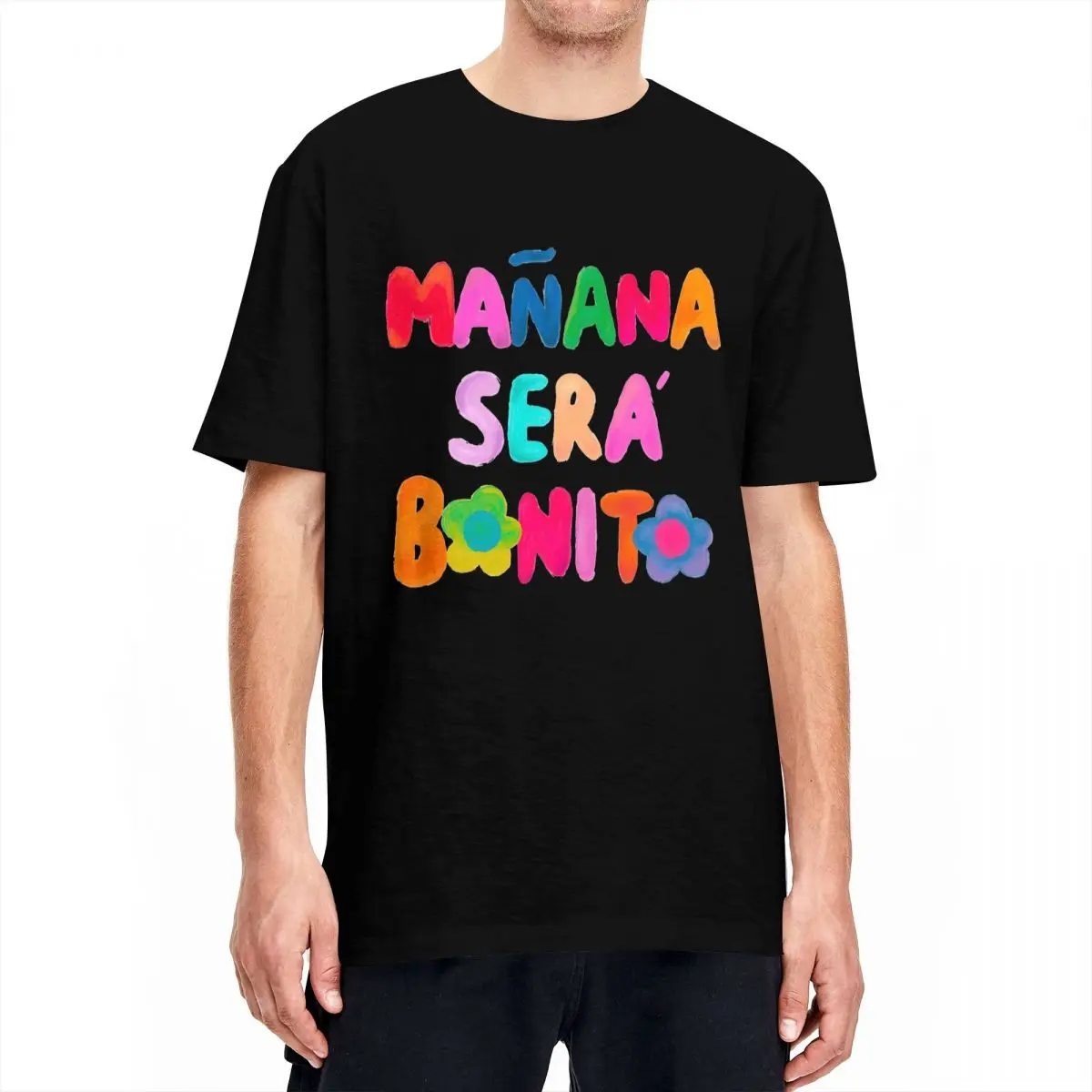 Manana Sera Bonito Karol G T-Shirt Male Music Album Classic Cotton T-Shirts Summer O-Neck Trending Tees Oversized Clothing