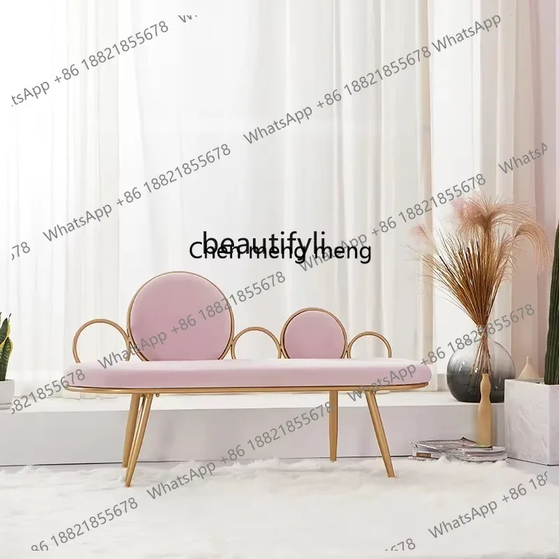 

LHY26 ss yj Nordic Style Fabric Sofa Simple Clothing Store Studio Couch