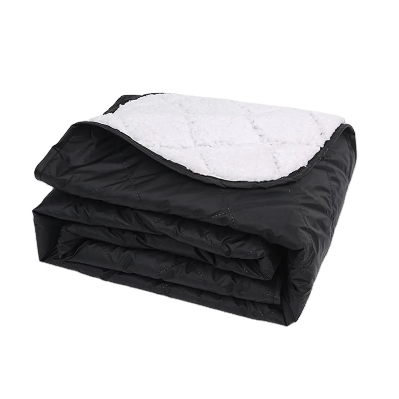 Large Waterproof Outdoor Blanket Quilted Fleece Waterproof Outdoor Blanket for Camping Picnics