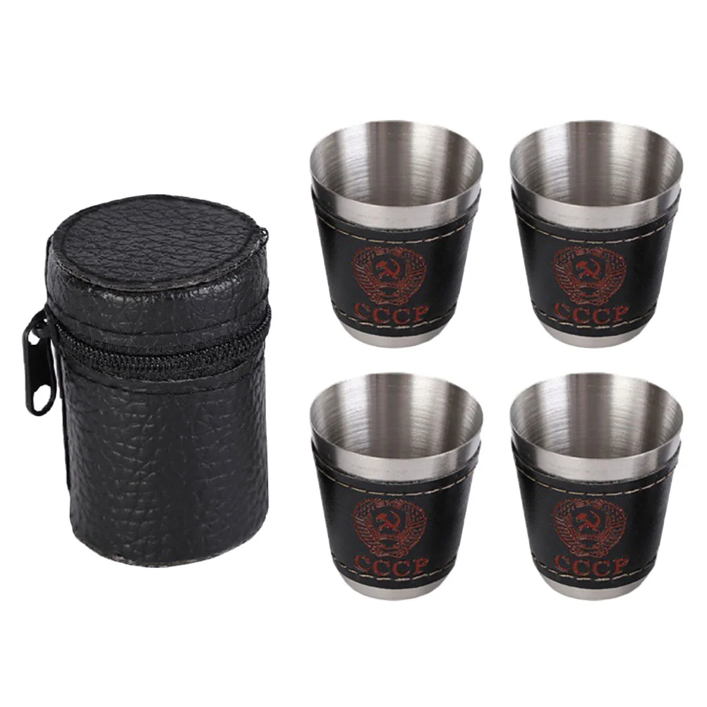 Tasse Tassen Schuss Stahl Edelstahl Metall Becher Trinken Gläser Camping Kaffee Tee Reise Espresso Becher Bier Outdoor Whisky Schiff