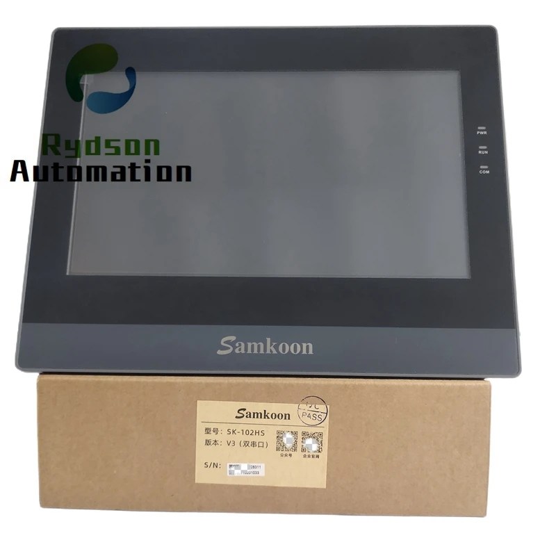 Imagem -03 - Samkoon 10.2 Polegadas Dc24v Touch Screen Memória Hmi 128mb Flash Mais 128mb Ddr3 Cpu Cortex a8 600mhz Sk102he v3 Sk-102hs v3