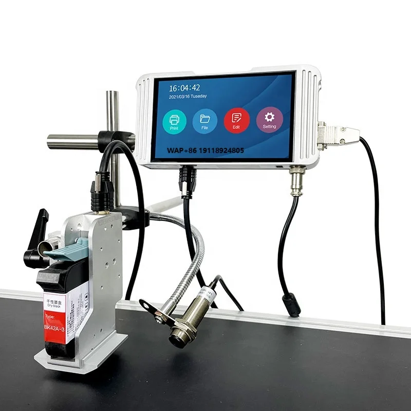 

Thermal Inkjet Printer Expiry Date TIJ Printing Machine Batch Coding Online Inkjet Printer