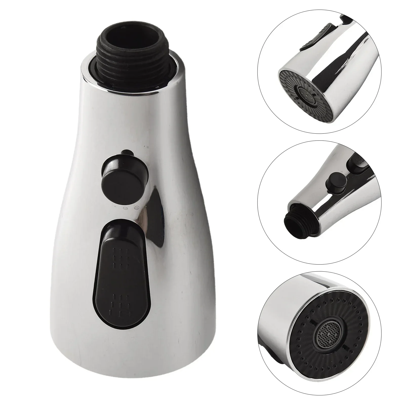 Kitchen Pull Out Faucet Sprayer Nozzle ABS Durable Water Saving Bathroom Basin Sink Shower Spray Head Multifunction Pull Head