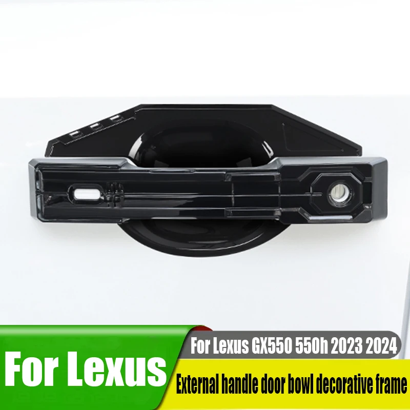 Car door handle door bowl decorative frame car exterior decoration products ABS material For Lexus GX550 550h 2023 2024