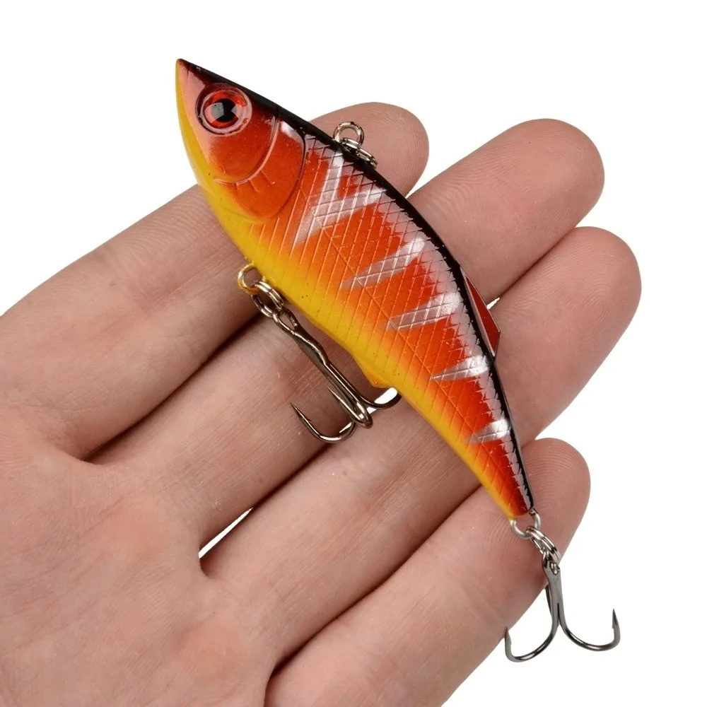 5 قطعة VIB الطعم الصلب الاصطناعي فيبي Lipless البلاستيك الاهتزاز حشرجة الموت غرق هزاز الصيد إغراء ﻿