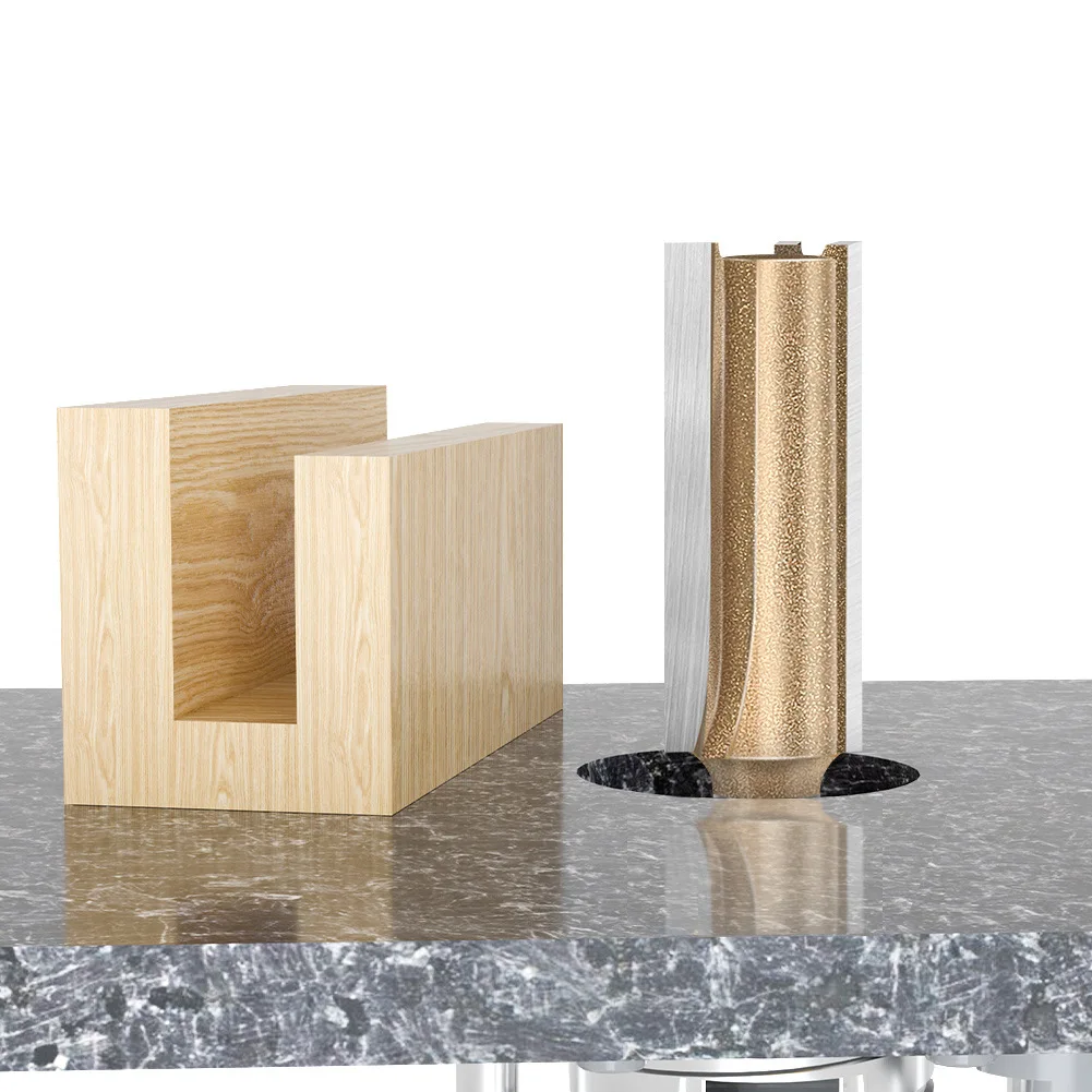 

1/4mm Professional Grade Three-blade Straight KnifeWoodworking Special MillingCutter SlottingTrimming Grooving Knife Flat Bottom