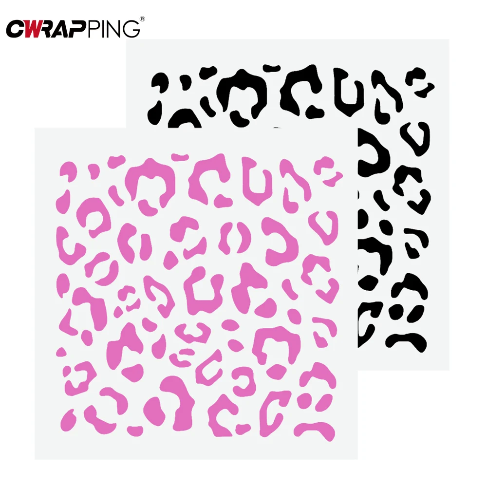 Leopard Print Car Decorate Waterproof Decorative Stickers Auto Rearview Mirror DIY Sticker for Motorcycle Car Decals Accessories