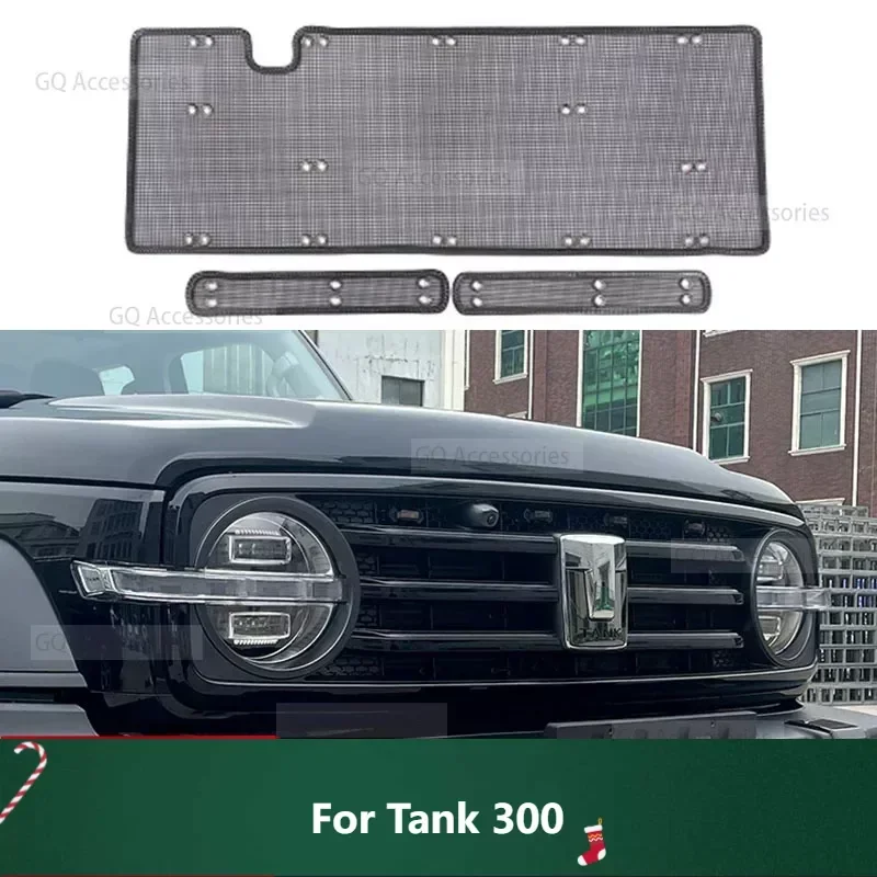 

New! For WEY GWM Tank 300 2021 2022 2023 Car Front Grille Insect Proof Net Radiator Condenser Protective Cover Accessories