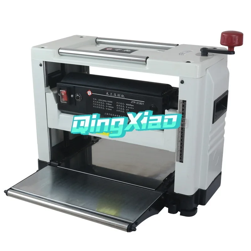 Spiral Blade Woodworking Thickness Planer Small Bench Top Single Surface Planer Electric