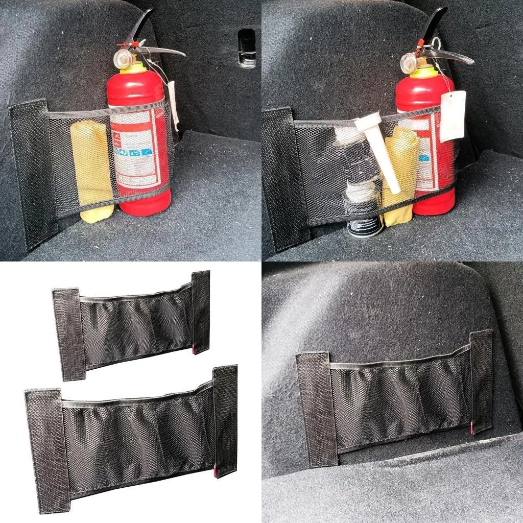 

02DE Car Back Rear Trunk for Seat Elastic String Luggage Net Mesh Storage Bag Pocket