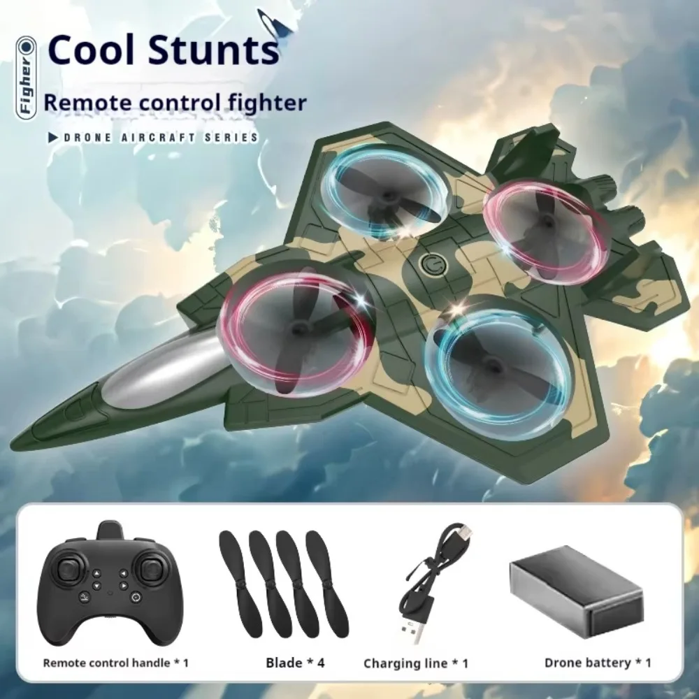 2025 New Children'S Remote-Controlled Airplane Fighter Jet Glider Drone Elementary Toy Model Airplane Suitable For Beginners