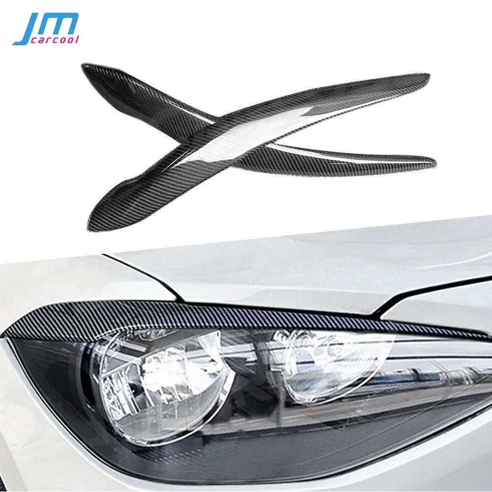 Carbon Fiber Accessories For BMW 1 Series F20 116i 118i M135i 2016-2019 Headlight Lamp Eyebrows Cover Trim Stickers Eyelids Lids