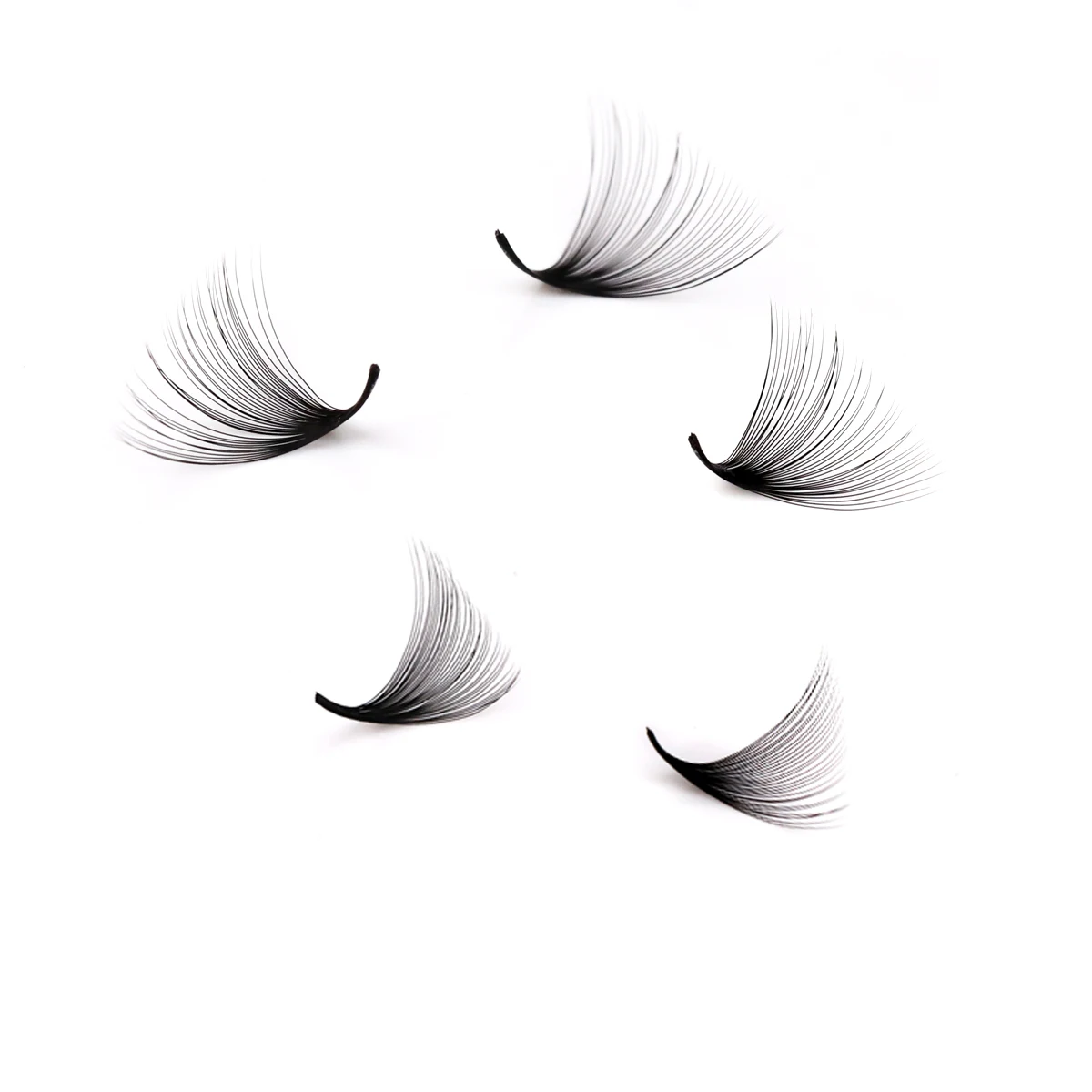 래쉬프로페셔널 5D/6D/8D/40D 얇은 스템 프리메이드 볼륨 팬 속눈썹 연장 포인트 베이스 프리메이드 러시안 속눈썹 연장 메이크업용