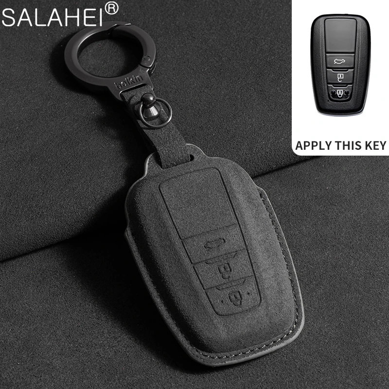 Car Key Case Fob Cover Shell For Toyota Corolla 2022 Prius Camry CHR C-HR RAV4 Altis Land Cruiser Prado Protect Keys Accessories