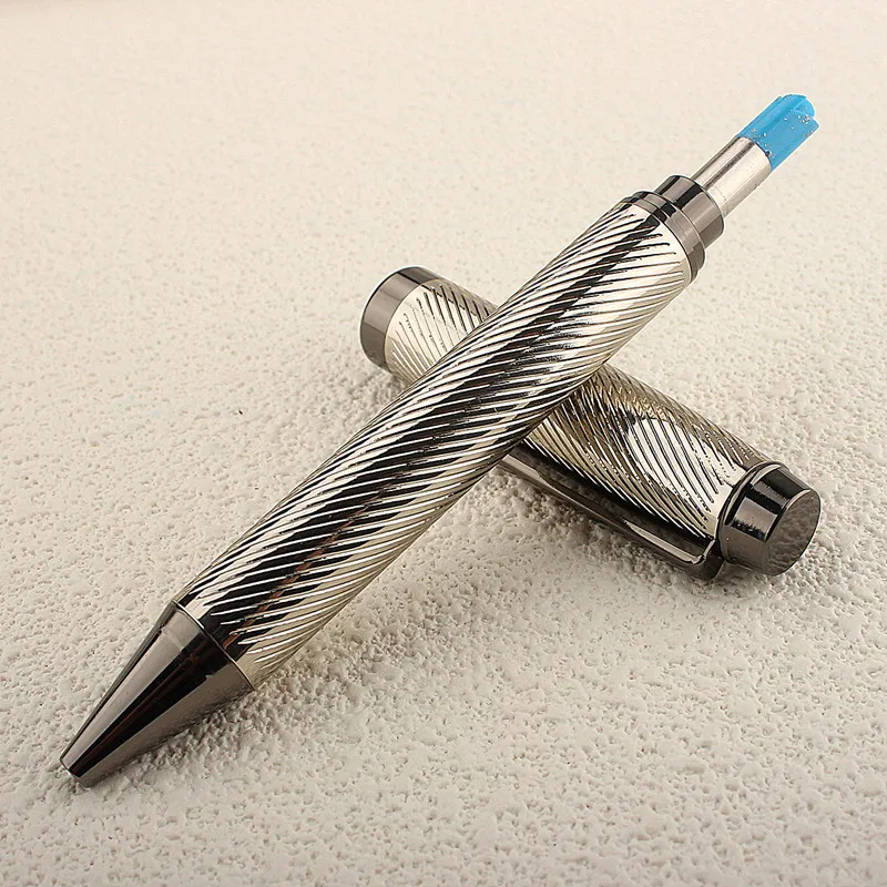 New 702 Luxury Metal Ballpoint Pen High Quality Metal Inking Pens for Office School Supplies Stationary Pens for Writing
