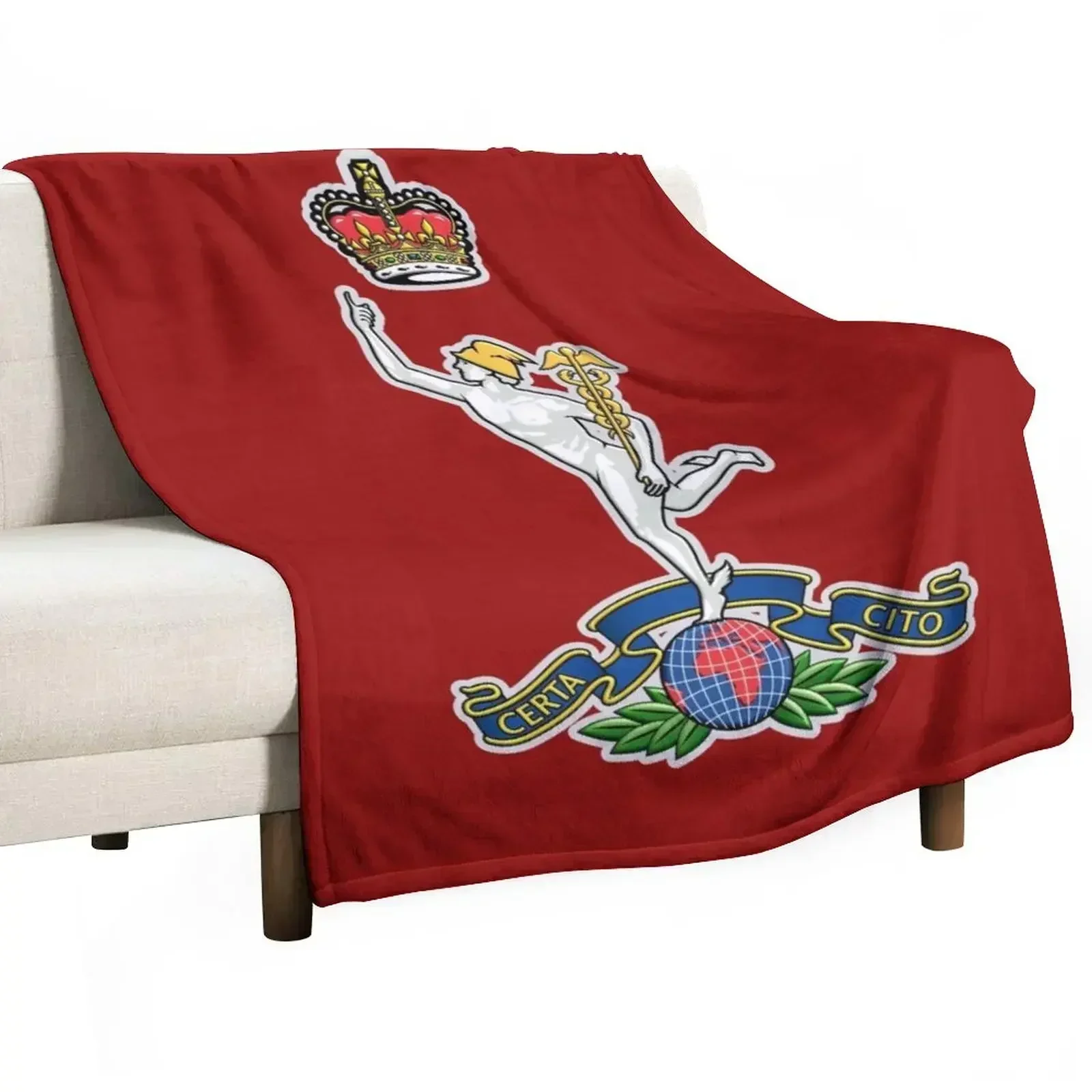 ROYAL CORPS OF SIGNALS Throw Blanket Thermal Shaggy Flannel Beach Stuffeds Baby Blankets