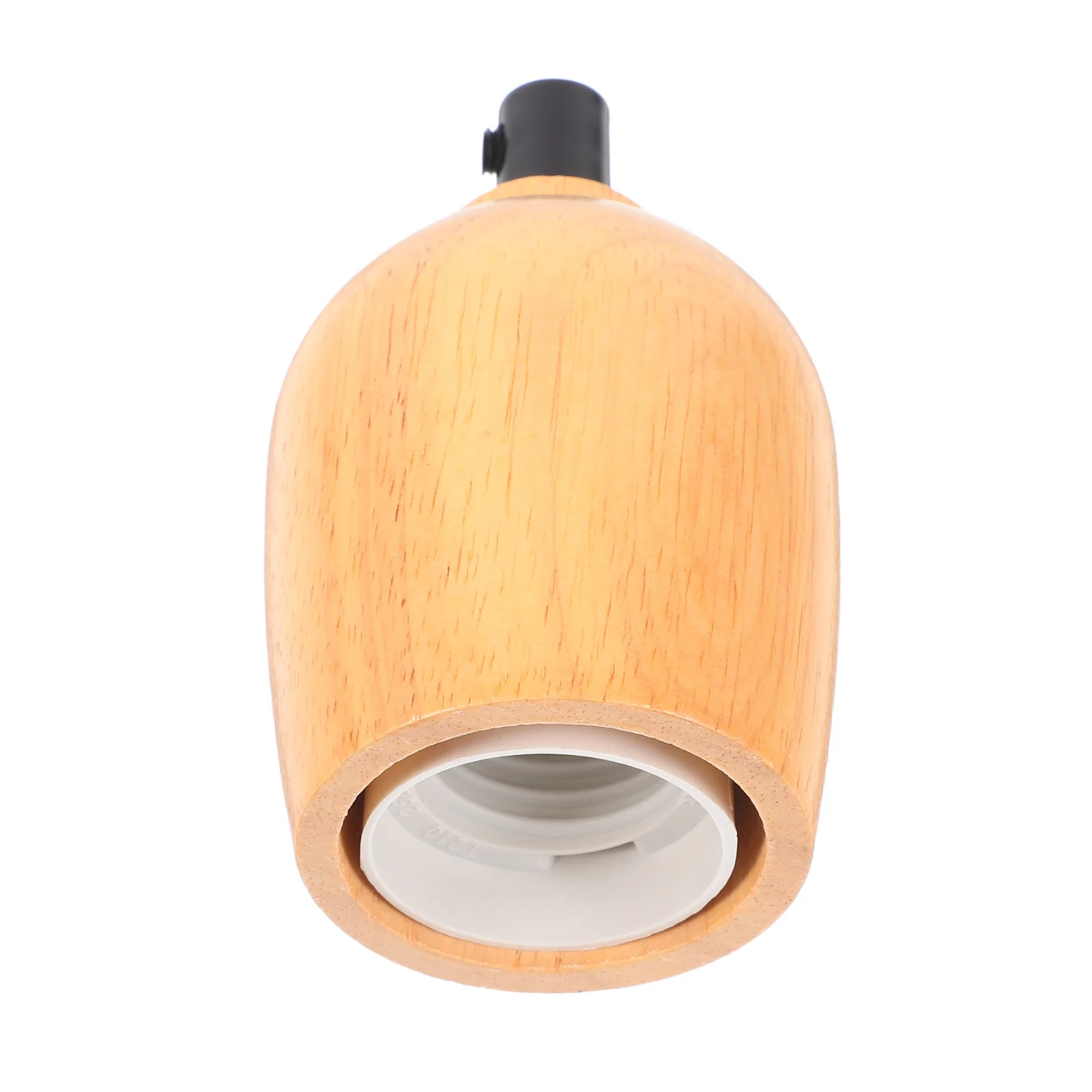 

E27 Wooden Lamp Holder Durable Wear Resistant Easy Bulb Replacement Versatile Usage for Indoor Spaces Rustic Charm Lighting