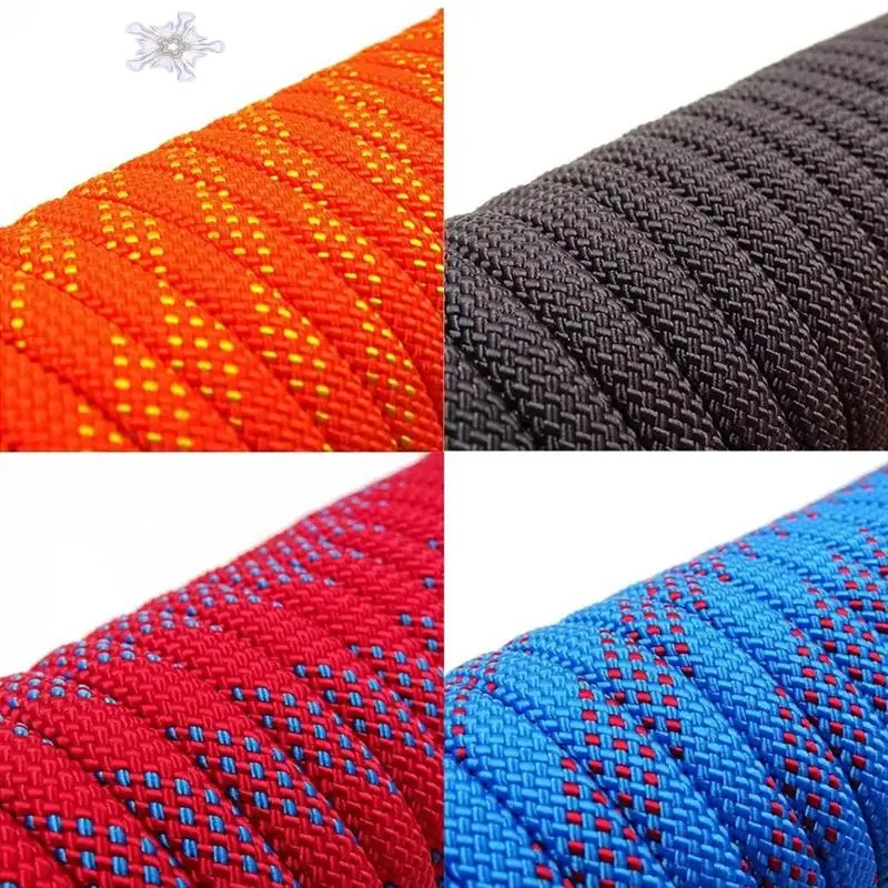 

12Mm Safety-Life Rope Climbing-Rope Static Rock Mountaineering Rope Outdoor Survival Fire Escape Car Rescue