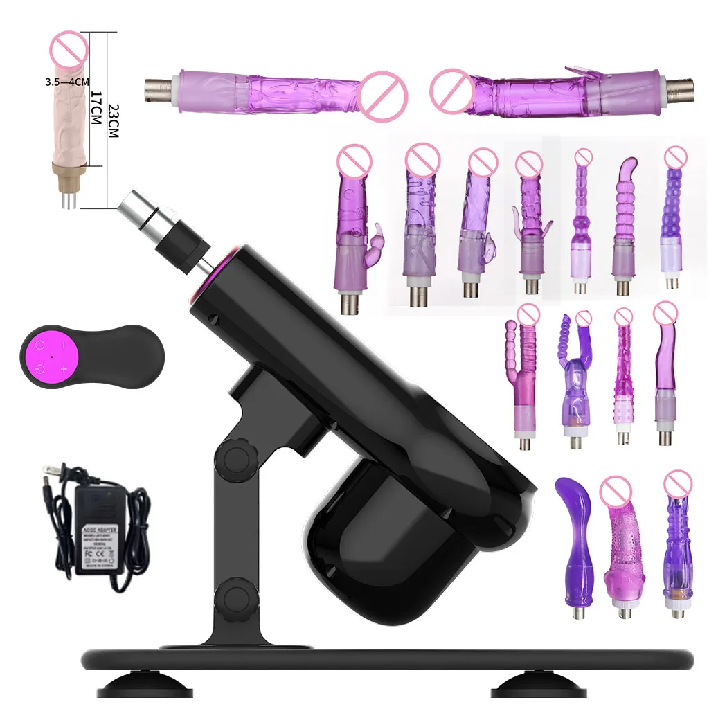 

New Sex Machine for Woman Handless Vibrator Adjustable Masturbating Pumping with Sex Gun Wireless Control Love for Men Couple