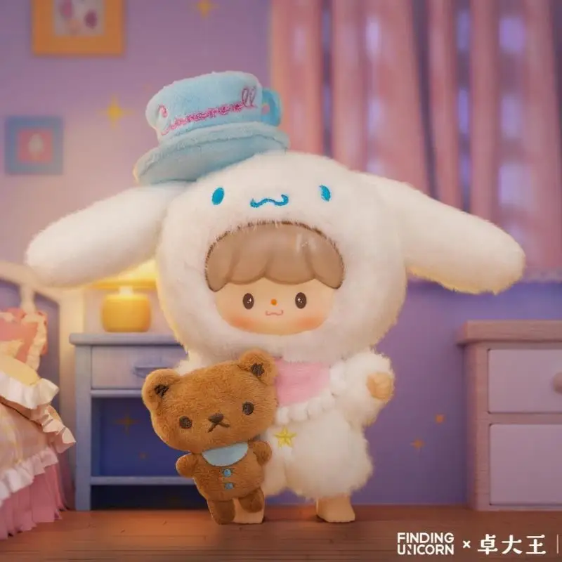 Zzoton × Sanrio ตัวละคร Love League Buddies Series ตุ๊กตาไวนิลกล่องตาบอด Kawaii น่ารักกระเป๋าจี้ตุ๊กตา Mystery กล่องของเล่นของขวัญ