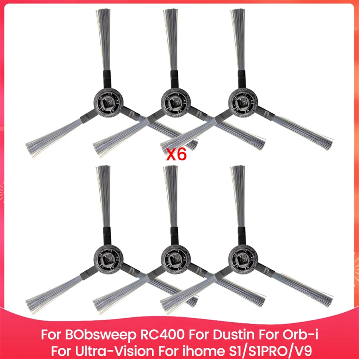 

NEW Side Brush for BObsweep RC400 for Dustin for -I for Ultra-Vision for S1/S1PRO/V9 Vacuum Cleaner Spare Parts