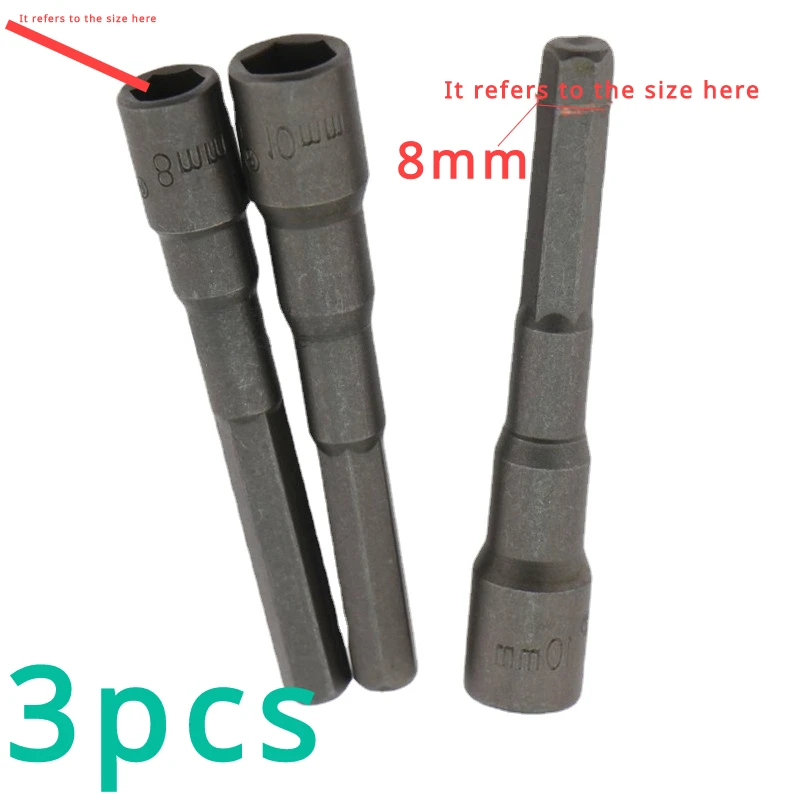 3pcs Hexagonal Punch, Socket, Screwdriver, Hexagonal Socket Motorcycle Tool,and Automobile Maintenance Tool 7-8-9-10-12-13-14mm