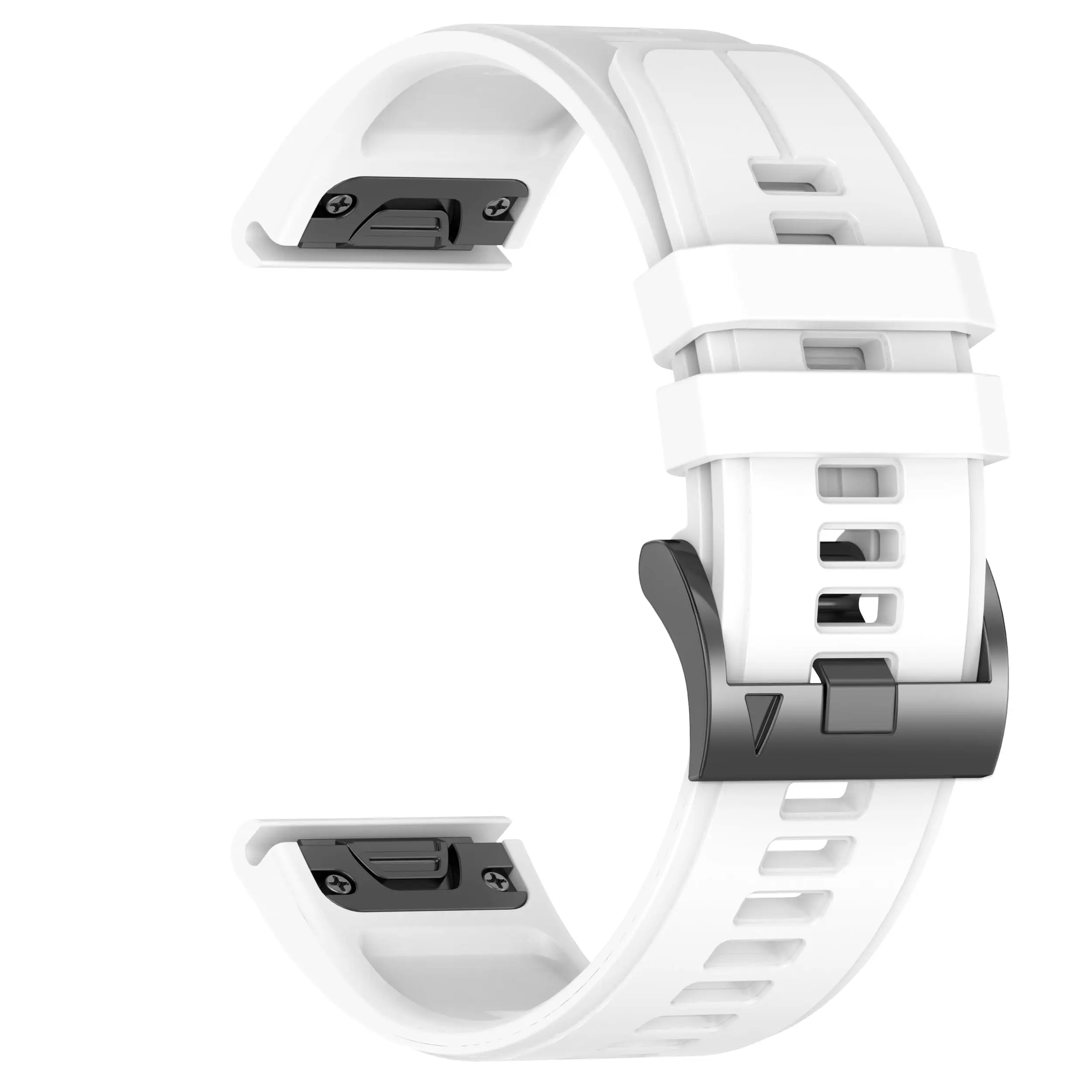 حزام ساعة سيليكون سريع التحرير 22/26 ملم لـ Garmin Fenix5 Plus/Fenix6 Pro/Fenix7 حزام سيليكون رسمي بمقاس 22/26 ملم