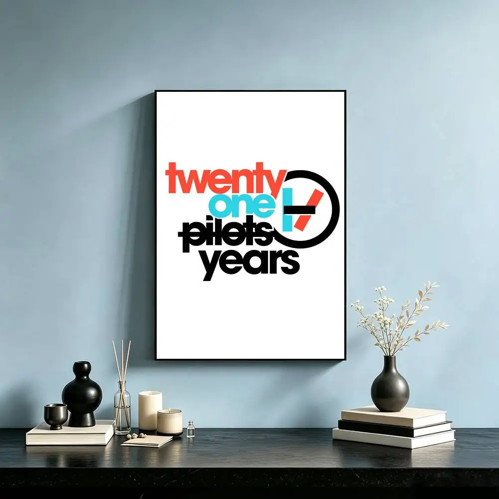 T-Twenty One Pilot  Poster High Quality Dorm Living Room Aesthetic Wall Decoration Painting Stickers Gift
