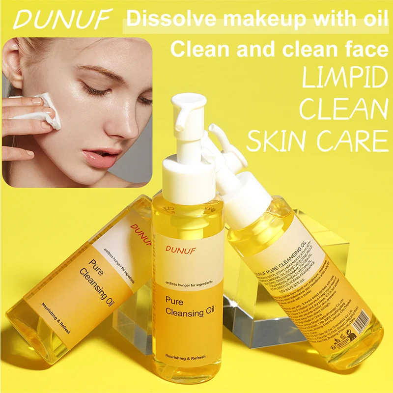 100ml Cleansing Oil Plant Extract  Deep Cleans Facial Pores Moisturizing Cleansing Oil Reduces Blackheads Face Skin Care Product